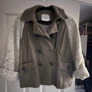 Anthropologie Sequin Sleeve Jacket